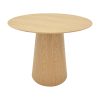 Tραπέζι Donda pakoworld mdf sonoma Φ100x76εκ 029-000367