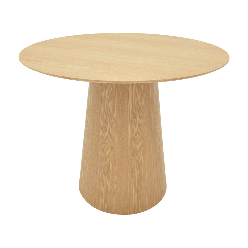 Tραπέζι Donda pakoworld mdf sonoma Φ100x76εκ 029-000367