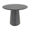 Tραπέζι Donda pakoworld mdf μαύρο Φ100x76εκ 029-000368