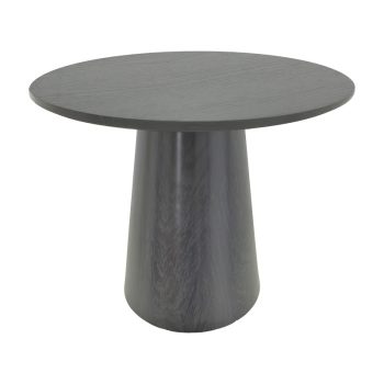 Tραπέζι Donda pakoworld mdf μαύρο Φ100x76εκ 029-000368