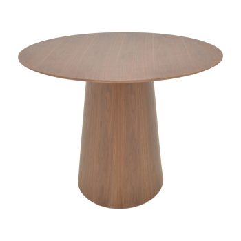 Tραπέζι Donda pakoworld mdf καρυδί Φ100x76εκ 029-000369