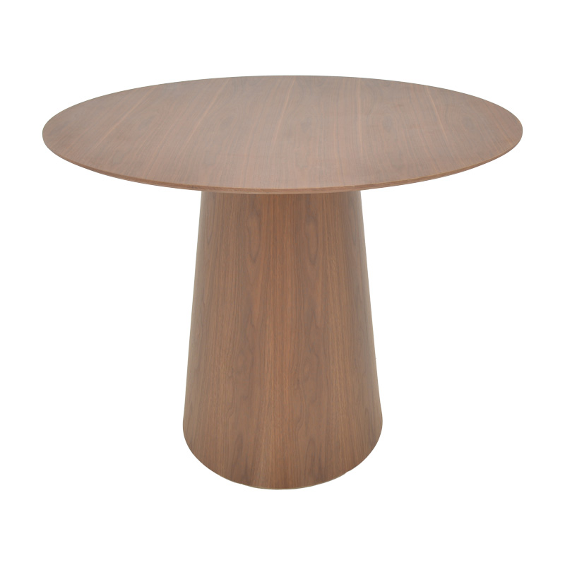 Tραπέζι Donda pakoworld mdf καρυδί Φ100x76εκ 029-000369