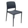 Καρέκλα Fenxy pakoworld pp σε μαύρη απόχρωση 38x42x77εκ 127-000190