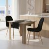Τραπεζαρία Manka I-Bella pakoworld σετ 3τεμ σε sonoma απόχρωση 80x80x77εκ 200-001229