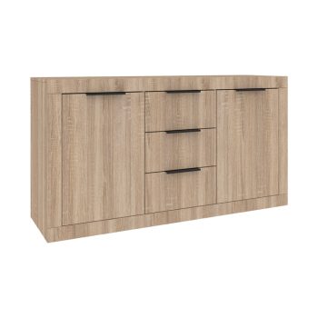 Μπουφές Doha pakoworld σε sonoma απόχρωση 150x45x80.5εκ 361-000100