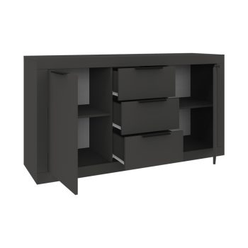 Alternative view of Μπουφές Doha  σε ανθρακί απόχρωση 150x45x80.5εκ