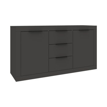 Μπουφές Doha pakoworld σε ανθρακί απόχρωση 150x45x80.5εκ 361-000102