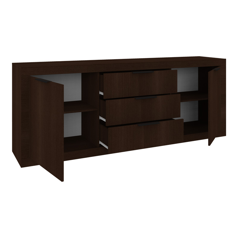 Μπουφές Doha σε wenge απόχρωση 210x45x80.5εκ - Image 2