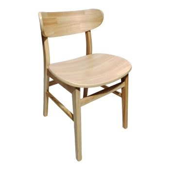 Καρέκλα Lumnia pakoworld rubberwood σε φυσική απόχρωση 46x50x76εκ 382-000008