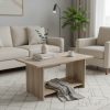 Τραπέζι σαλονιού Votalo pakoworld σε sonoma απόχρωση 80x40x42εκ 383-000009