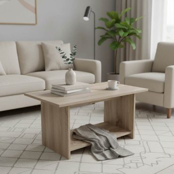 Τραπέζι σαλονιού Votalo pakoworld σε sonoma απόχρωση 80x40x42εκ 383-000009