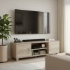 Έπιπλο τηλεόρασης Serank pakoworld σε sonoma απόχρωση 120x40x40εκ 383-000036
