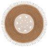 ΧΑΛΙ 120ΕΚ ΣΤΡΟΓΓΥΛΟ ΓΙΟΥΤΑ NATURAL-ΜΠΕΖ ΜΕ ΚΡΟΣΙΑ