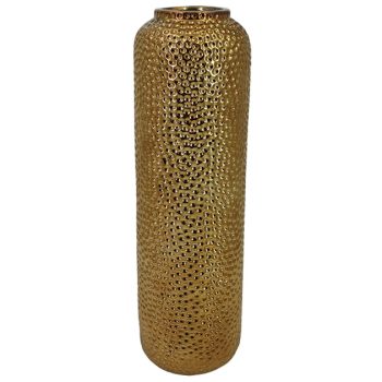 ΚΕΡΑΜΙΚΟ ΒΑΖΟ ΜΠΡΟΝΖΕ ΙΣΙΟ ΣΦΥΡHΛΑΤΟ Φ14.8x49.3cm 1/4ΚΙΒ 15-22932