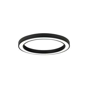 Alternative view of InLight Κρεμαστό φωτιστικό LED 88W 3CCT (by switch on base) σε μαύρη απόχρωση D:80cm (6073-80-BL)