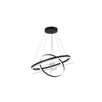 Alternative view of Inlight Κρεμαστό φωτιστικό LED 58W 3CCT (by switch on base)  D:60cm (6095-B-Golden)
