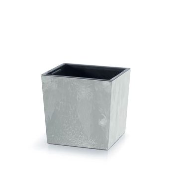 URBI SQUARE LOW BETON EFFECT CONCRETE ΠΛΑΣΤΙΚΟ ΚΑΣΠΩ 24X24X23,5ΕΚ