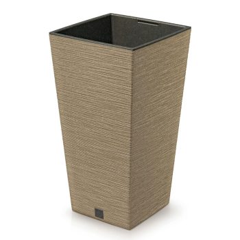 FURU SQUARE ECO WOOD ΦΥΣΙΚΟ ΧΡΩΜΑ ΠΛΑΣΤΙΚΟ ΚΑΣΠΩ 34,5Χ34,5Χ65ΕΚ