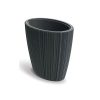ORO OVAL ΣΚΟΥΡΟ ΓΚΡΙ ΠΛΑΣΤΙΚΟ ΚΑΣΠΩ 40Χ60Χ54ΕΚ