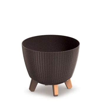LAMIA ECO WOOD ΚΑΦΕ ΧΡΩΜΑ ΠΛΑΣΤΙΚΟ ΚΑΣΠΩ 23Χ23Χ20ΕΚ