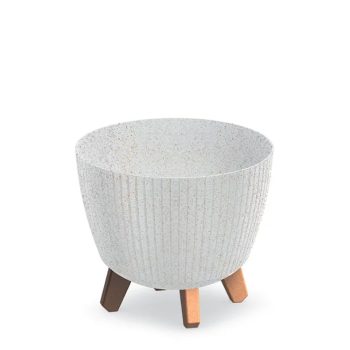 LAMIA ECO WOOD ΛΕΥΚΟ ΠΛΑΣΤΙΚΟ ΚΑΣΠΩ 23Χ23Χ20ΕΚ