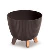LAMIA ECO WOOD ΚΑΦΕ ΧΡΩΜΑ ΠΛΑΣΤΙΚΟ ΚΑΣΠΩ 29Χ29Χ24ΕΚ