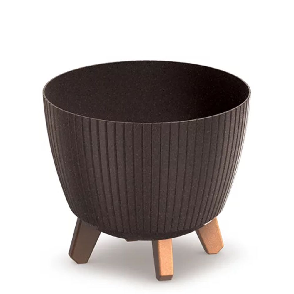 LAMIA ECO WOOD ΚΑΦΕ ΧΡΩΜΑ ΠΛΑΣΤΙΚΟ ΚΑΣΠΩ 29Χ29Χ24ΕΚ