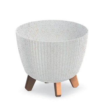 LAMIA ECO WOOD ΛΕΥΚΟ ΠΛΑΣΤΙΚΟ ΚΑΣΠΩ 29Χ29Χ24ΕΚ