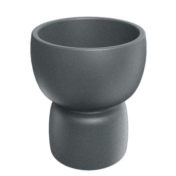 DUALA ROUND TINY GRANITE ΠΛΑΣΤΙΚΟ ΚΑΣΠΩ 47Χ47Χ55ΕΚ