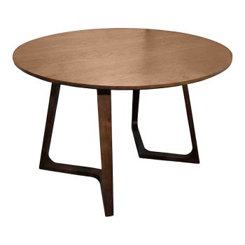 Τραπέζι Sedria pakoworld mdf καρυδί Φ120x75εκ 072-000175