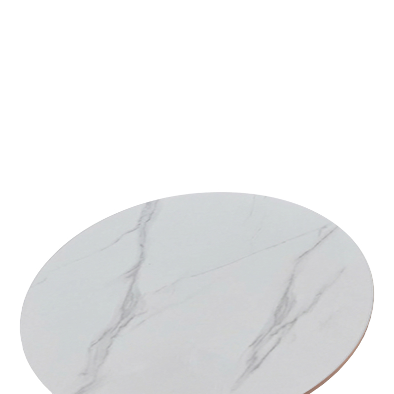 Τραπέζι Balou I sintered stone σε λευκό μαρμάρου Φ70x74εκ - Image 3