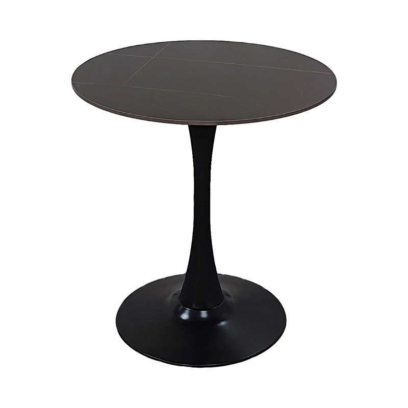 Τραπέζι Balou I  sintered stone σε μαύρο μαρμάρου Φ70×74εκ