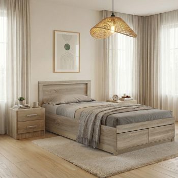 Σετ Κρεβατοκάμαρας Olympus Sonoma με Κρεβάτι 120x200εκ Σετ 3τεμ 200-001446