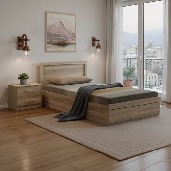 Σετ Κρεβατοκάμαρας Olympus Sonoma με Κρεβάτι 120x200εκ Σετ 2τεμ 200-001452
