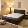 Κρεβάτι με στρώμα Athos-Dreamer pakoworld wenge 160x200εκ 200-001462