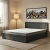 Κρεβάτι με στρώμα και συρτάρι Olympus-Dreamer pakoworld wenge 160x200εκ 200-001520