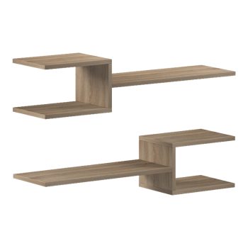 Ραφιέρα τοίχου Galler pakoworld sonoma 79x19.5x18εκ 230-000166