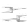Ραφιέρα τοίχου Galler pakoworld λευκό 79x19.5x18εκ 230-000167