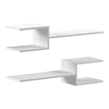 Ραφιέρα τοίχου Galler pakoworld λευκό 79x19.5x18εκ 230-000167