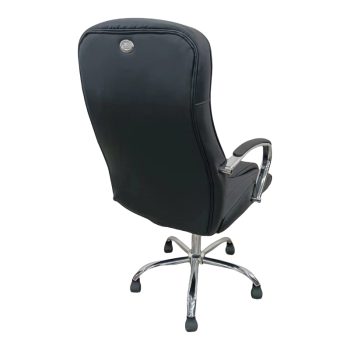 Alternative view of Καρέκλα γραφείου διευθυντή Quilted  pu μαύρο 62x70x116εκ