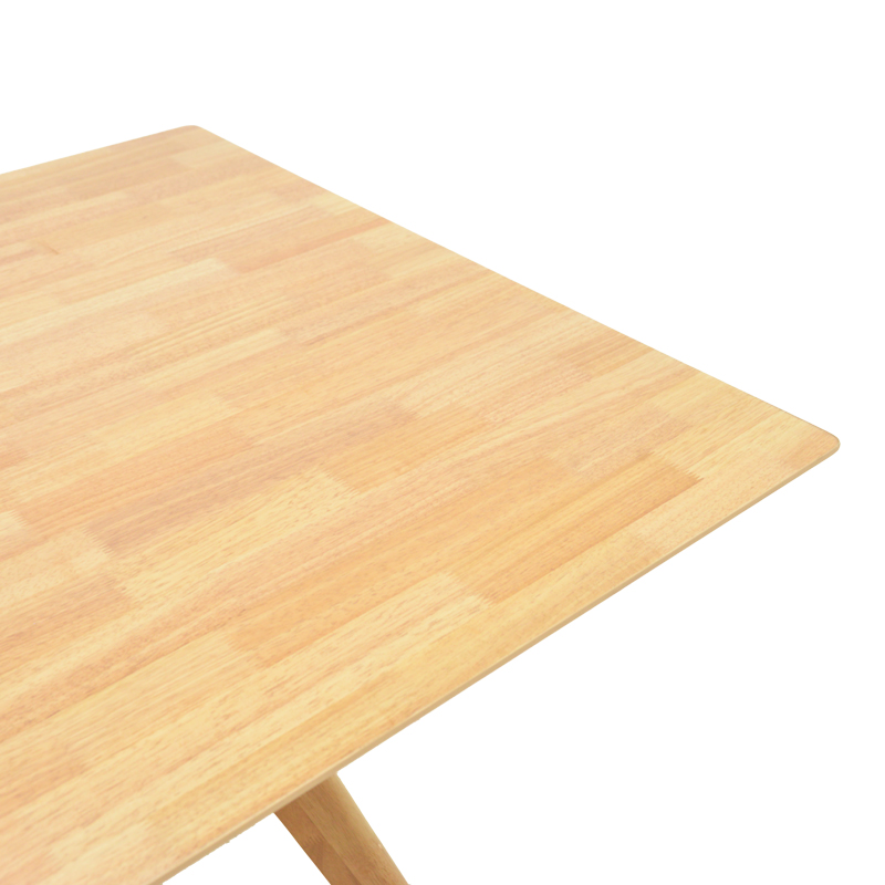 Τραπέζι Raffles rubberwood με mdf σε φυσική απόχρωση 150x90x76εκ - Image 5