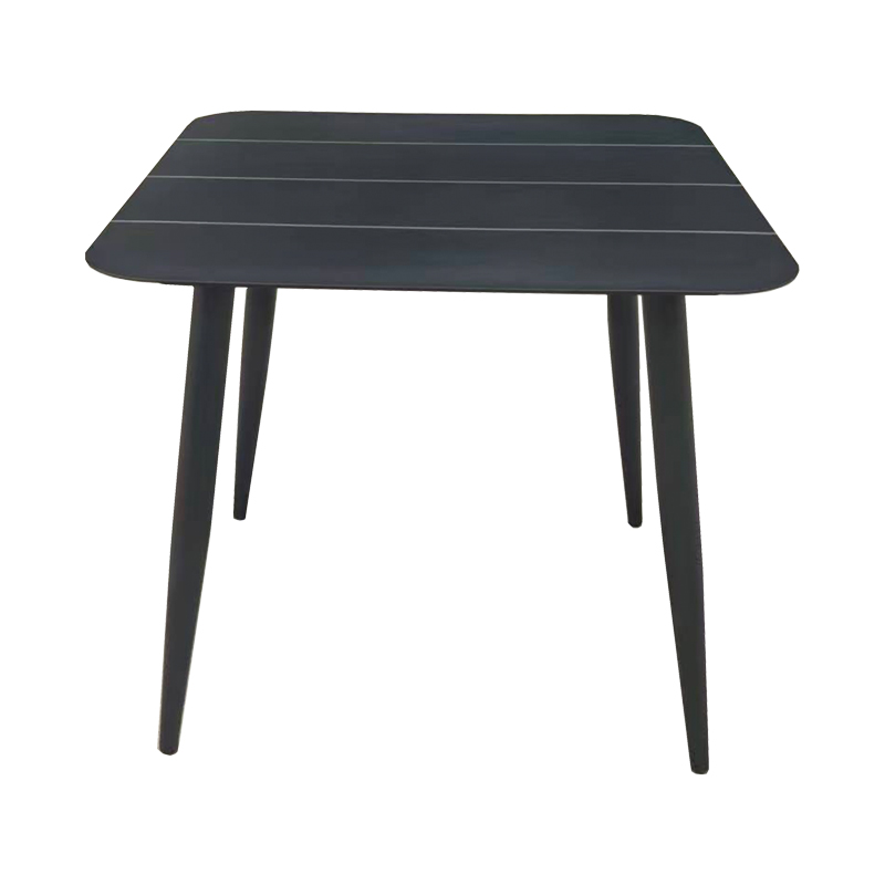 Τραπέζι Vista αλουμίνιο σε ανθρακί απόχρωση 80x80x72εκ - Image 2