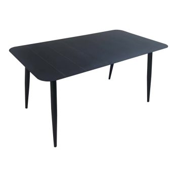Τραπέζι Vista pakoworld αλουμίνιο σε μαύρη απόχρωση 150x80x72εκ 404-000041