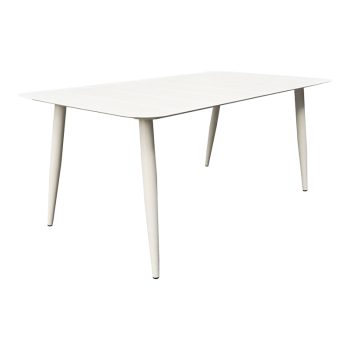 Τραπέζι Vista pakoworld αλουμίνιο σε λευκη απόχρωση 150x80x72εκ 404-000042