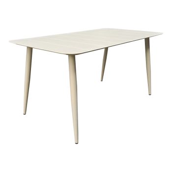 Τραπέζι Vista pakoworld αλουμίνιο σε μπεζ απόχρωση 150x80x72εκ 404-000043
