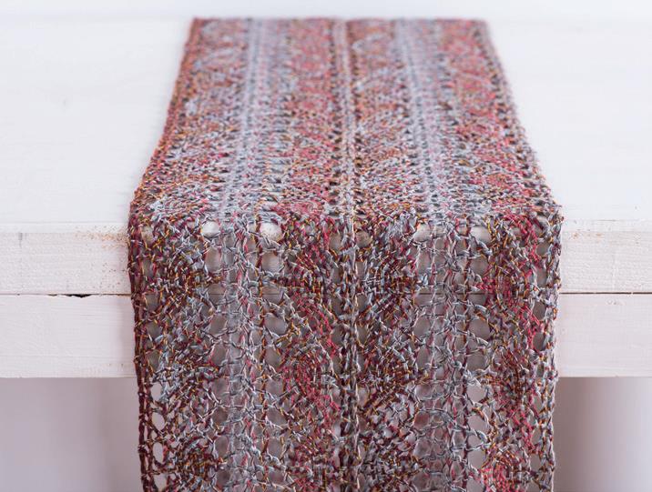 ΔΑΝΤΕΛΑ ΒΑΜΒΑΚΕΡΗ 23 cm BOHO ΓΚΡΙ - Image 2