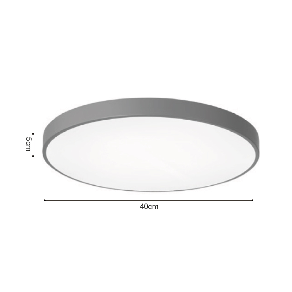 InLight Πλαφονιέρα οροφής LED 20W 3CCT (by switch on base) από λευκό μέταλλο και ακρυλικό D:30cm (42035-D-White) - Image 3