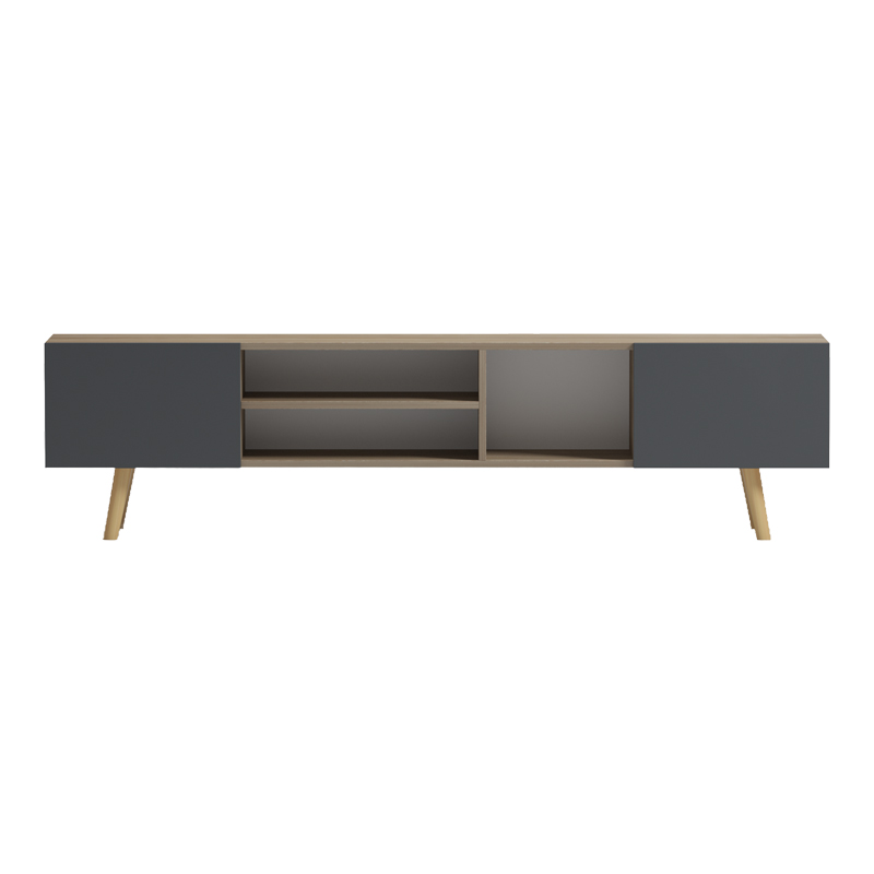 Έπιπλο τηλεόρασης Osclo sonoma-ανθρακί 160x30x41εκ - Image 6