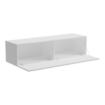 Alternative view of Έπιπλο τηλεόρασης επιτοίχιο με Led Rival  λευκό 120x35x30εκ