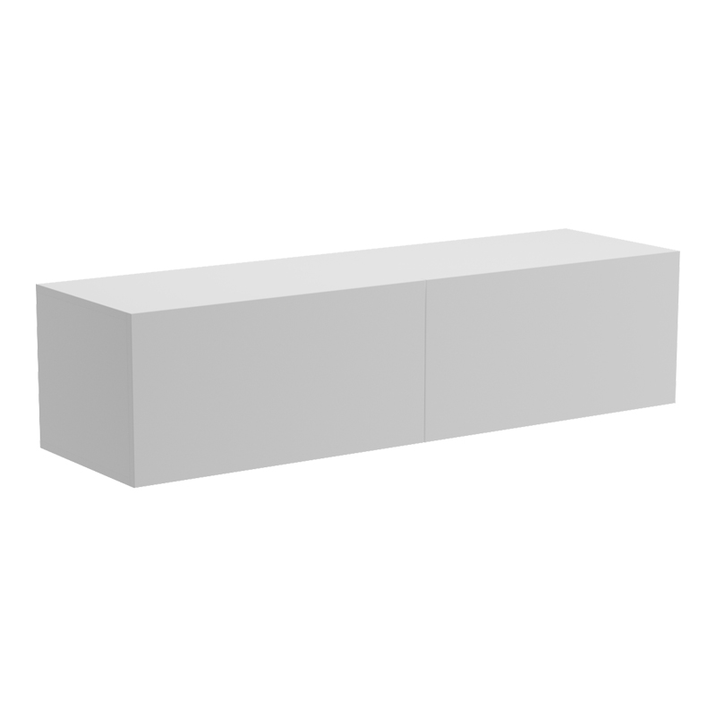 Έπιπλο τηλεόρασης επιτοίχιο με Led Rival λευκό 120x35x30εκ - Image 3